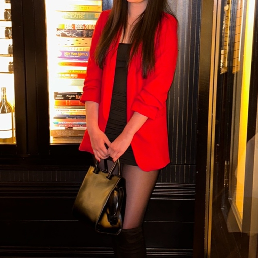 Zara Red Blazer